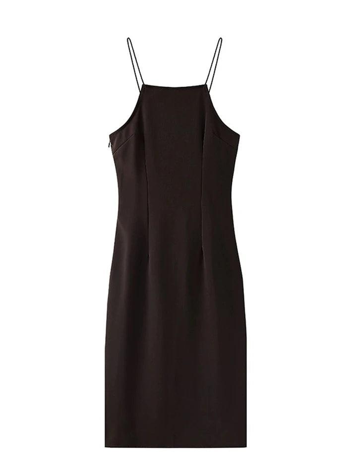 Gothic Sexy Brown Spider Web Dress