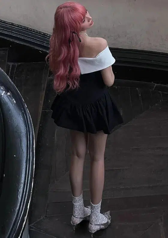 Bow Tie Off Shoulder Dress