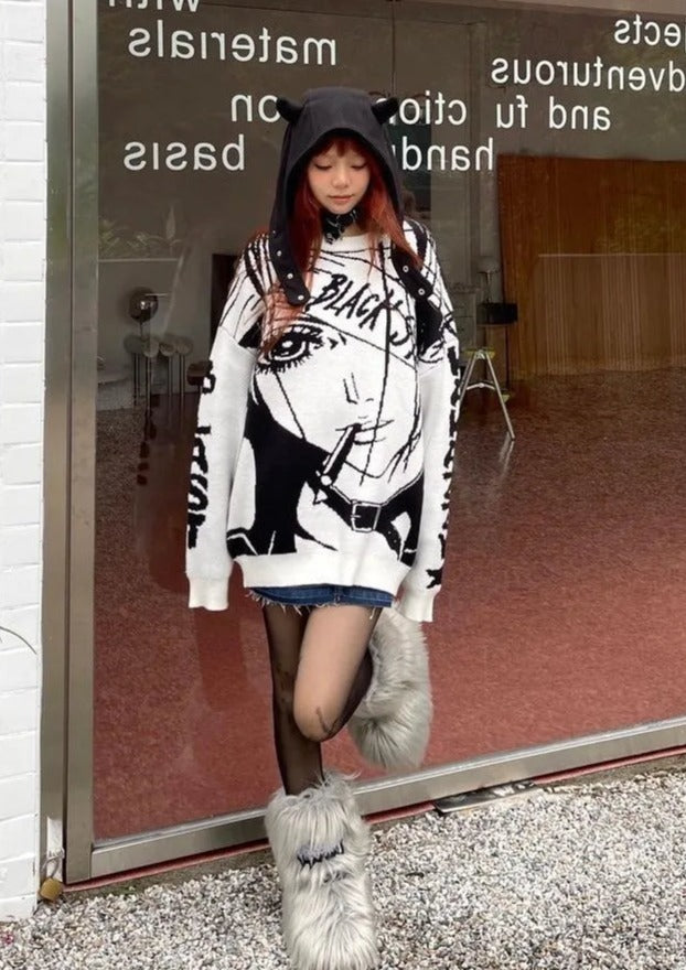 Misa White Sweater