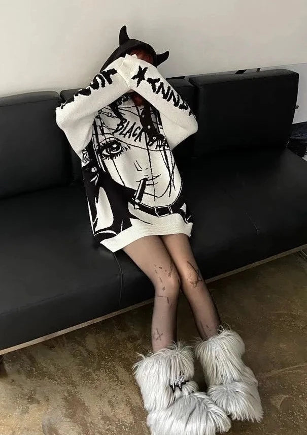 Misa White Sweater