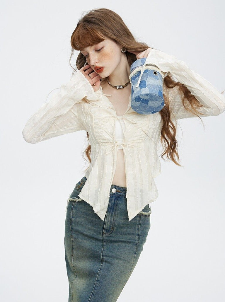 Irregular Lace Shirt