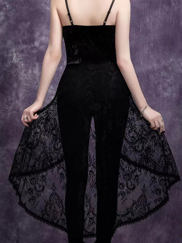 Goth Dark See Through Bustier Top