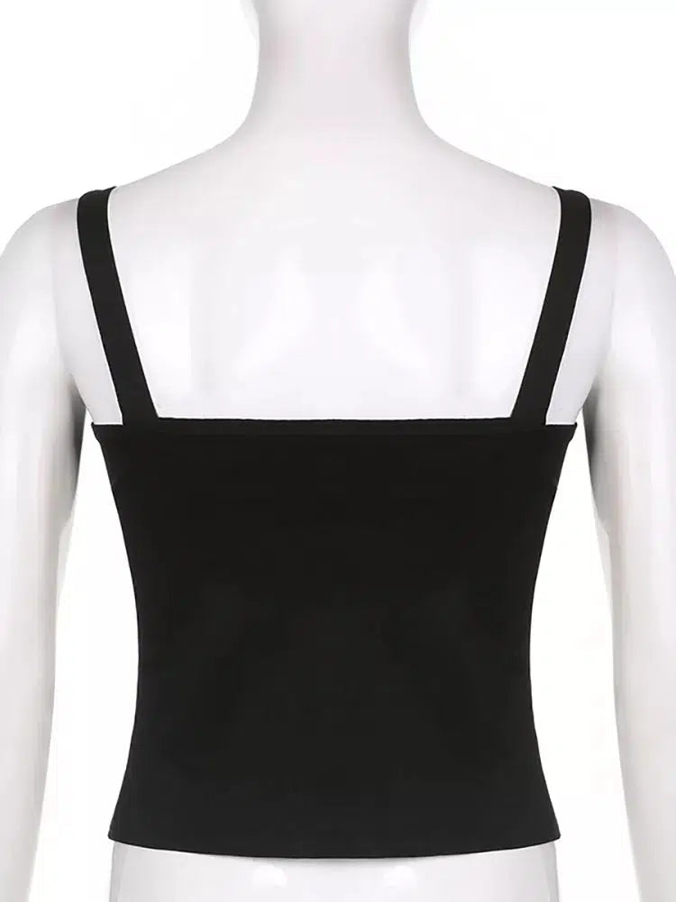 Goth Dark Grunge E-girl Crop Top