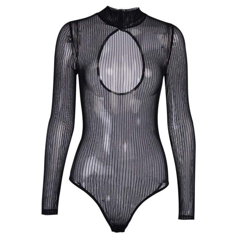 Goth Vintage See Through Bodysuit