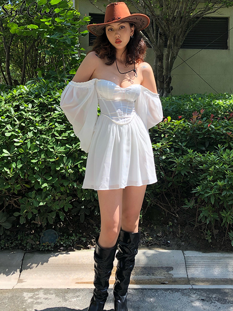 Lotus Leaf Sleeve Dress