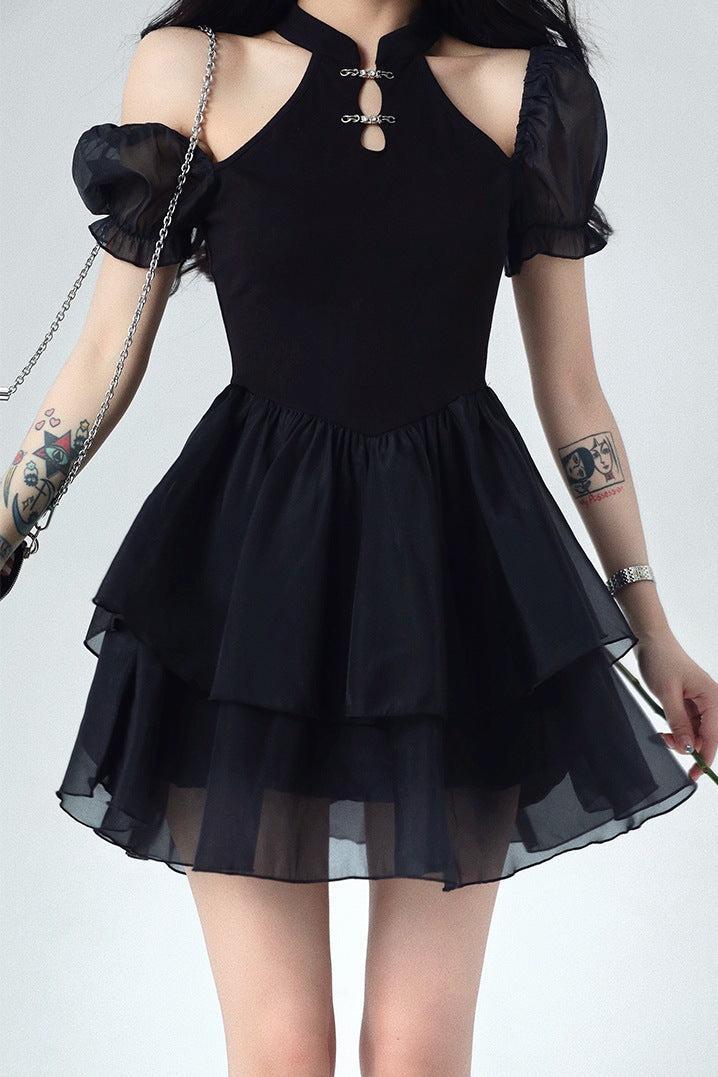 Solid Short Sleeve Dress