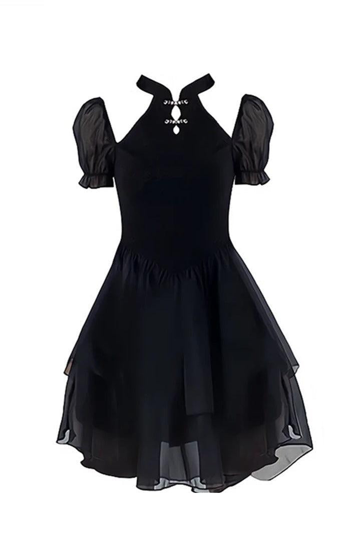 Solid Short Sleeve Dress