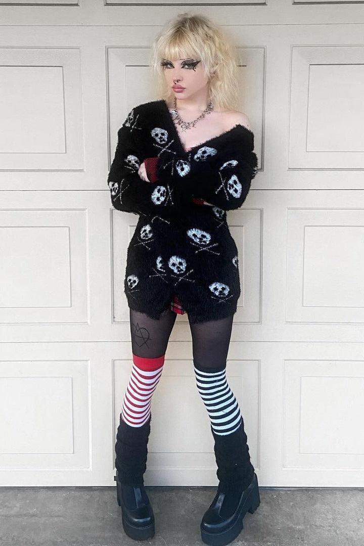 Skull Knitted Cardigan