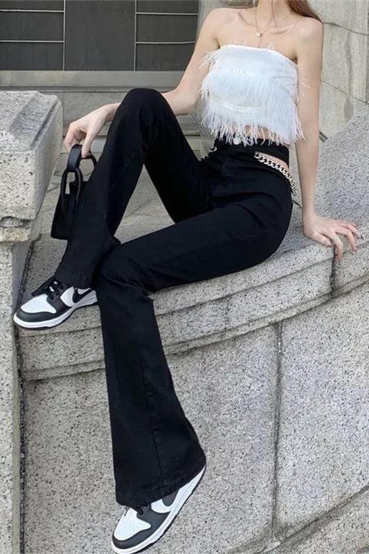 Chain Flare Jeans