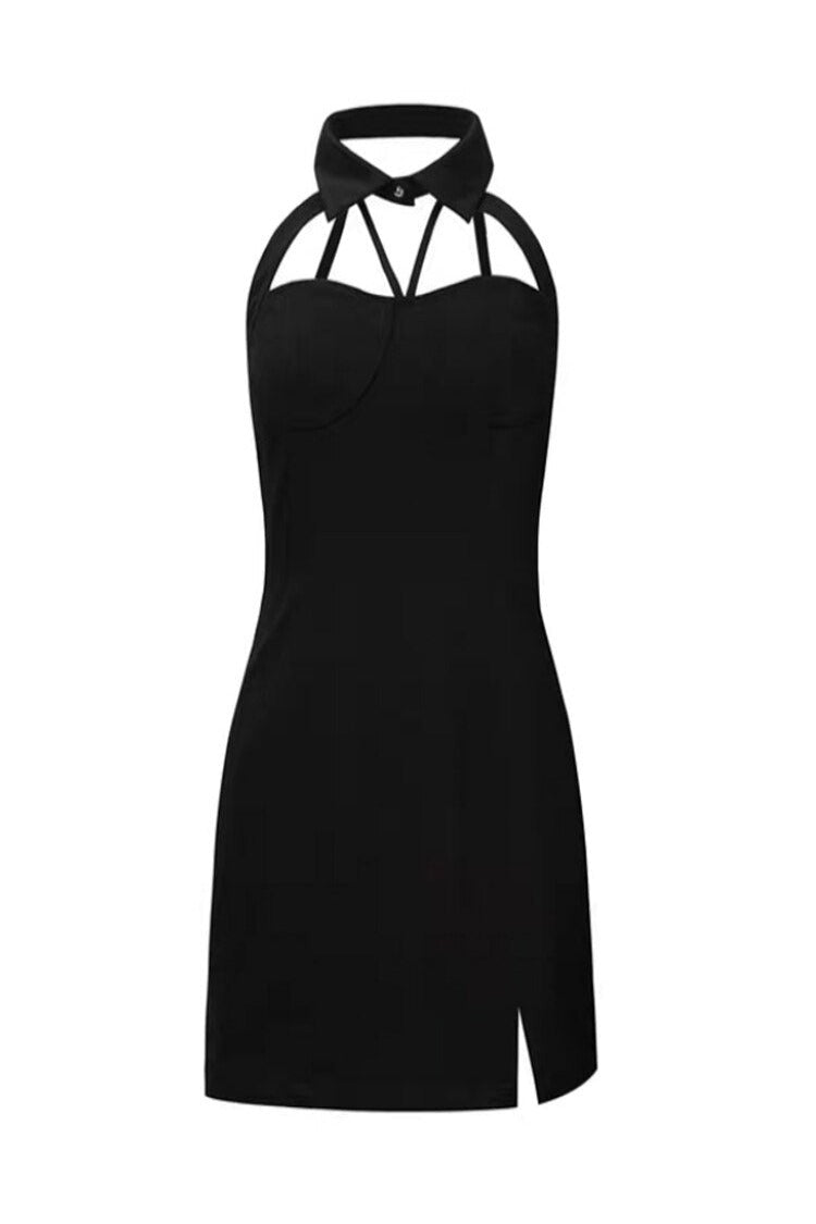 Halter Mini Bodycon Dress