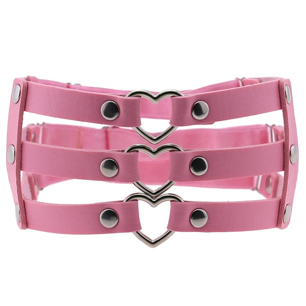 Triple Love Thigh Garter Belt - Vellarmi