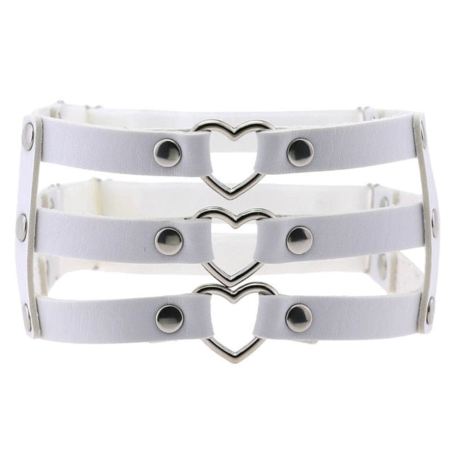 Triple Love Thigh Garter Belt - Vellarmi