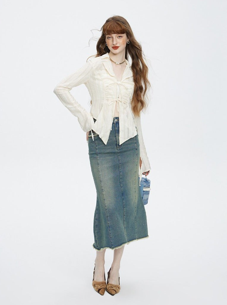 Irregular Lace Shirt