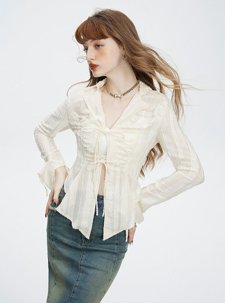 Irregular Lace Shirt