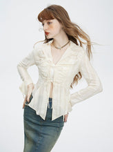 Load image into Gallery viewer, Irregular Lace Shirt
