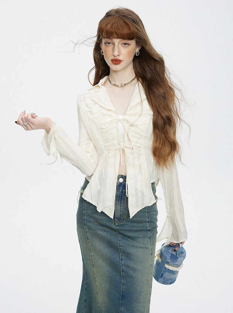 Irregular Lace Shirt