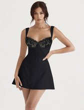 Load image into Gallery viewer, Lace Strappy Mini Dress

