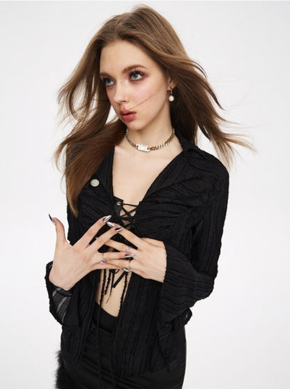 Irregular Lace Shirt