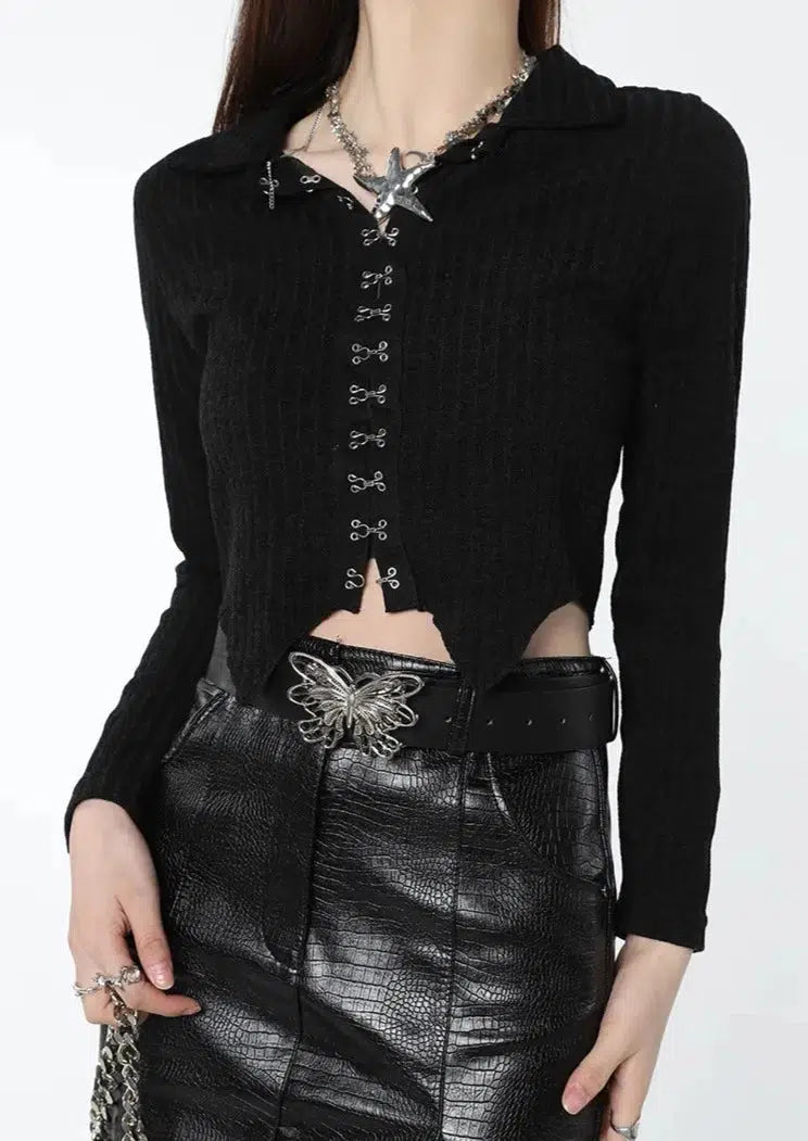 Cropped Fitted Sweater