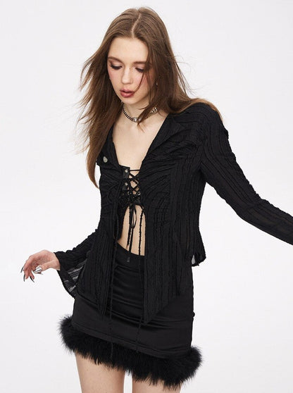 Irregular Lace Shirt