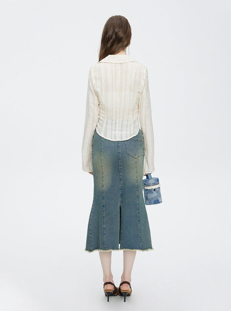 Irregular Lace Shirt