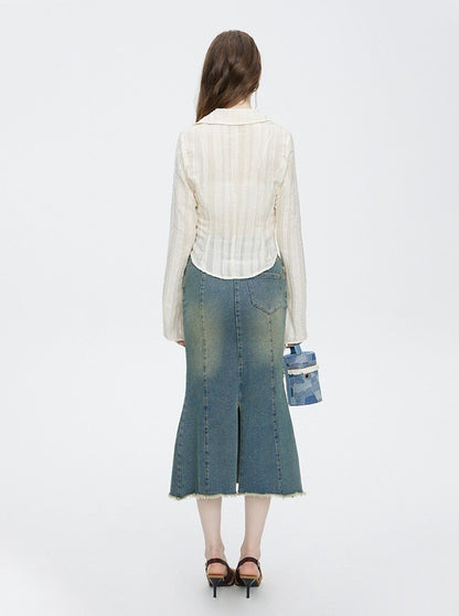 Irregular Lace Shirt