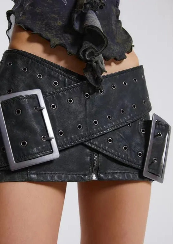 Belt Mini Skirt