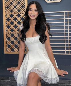 Ruffled Sleevless Corset Dress