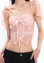 Load image into Gallery viewer, Black Lace Corset Top
