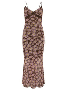 Flower Long Bodycon Dress