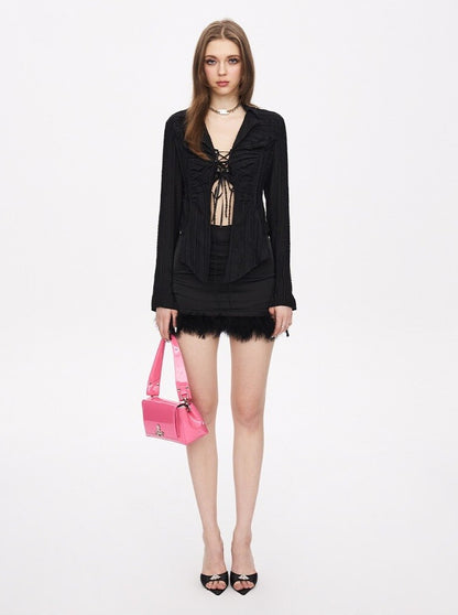 Irregular Lace Shirt