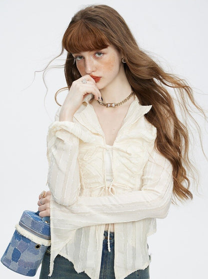 Irregular Lace Shirt