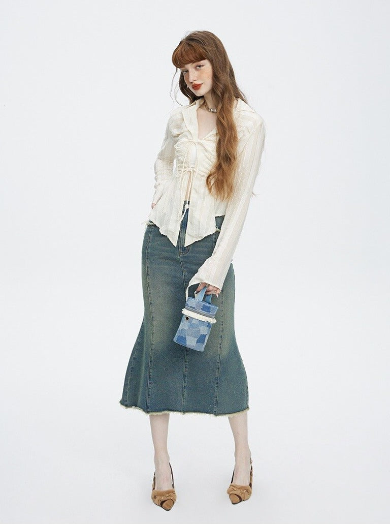 Irregular Lace Shirt