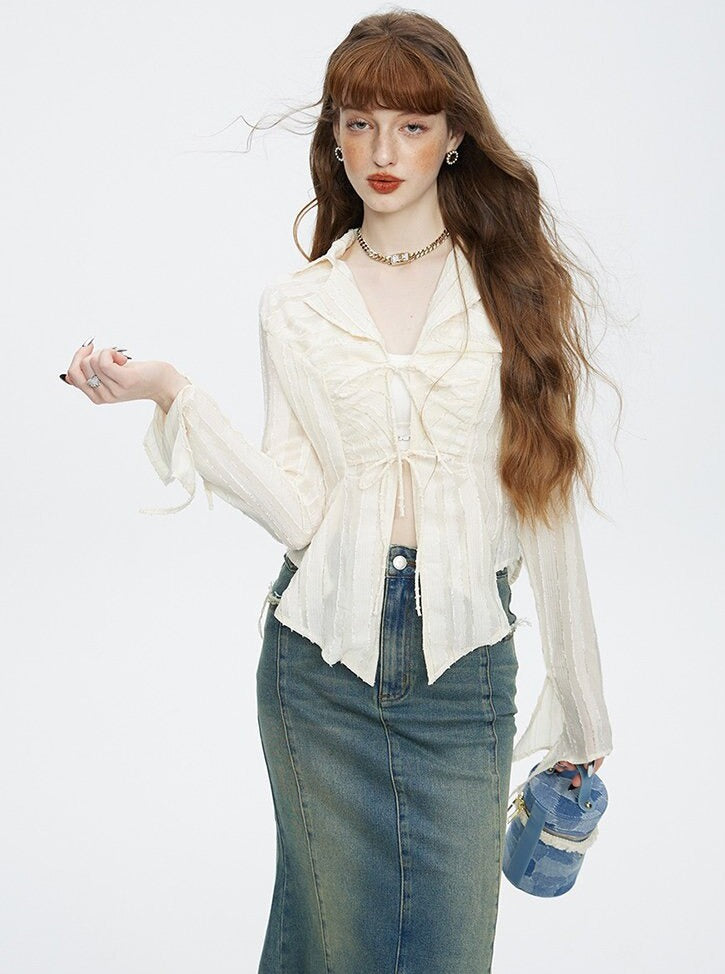 Irregular Lace Shirt