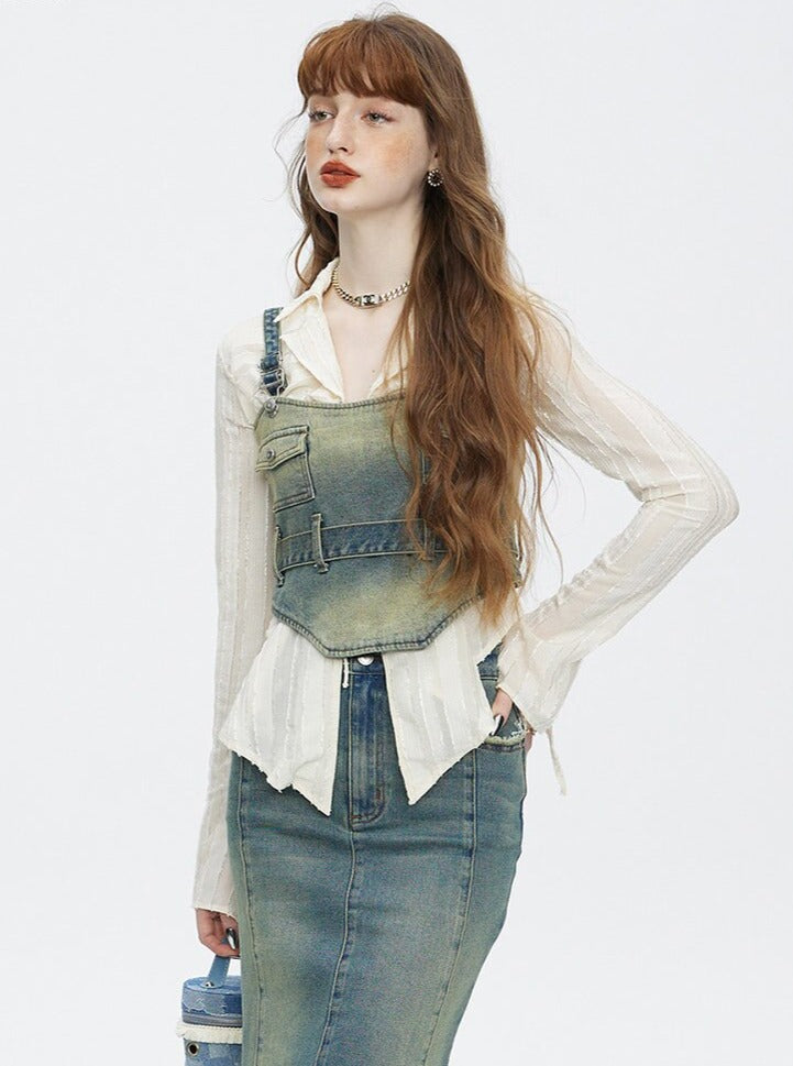 Irregular Lace Shirt