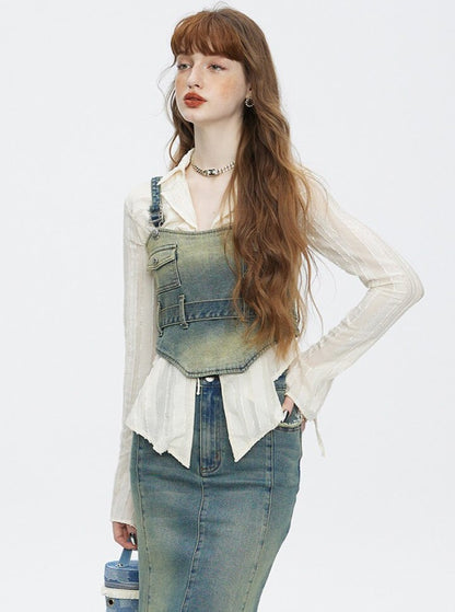 Irregular Lace Shirt
