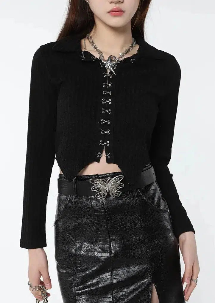 Cropped Fitted Sweater