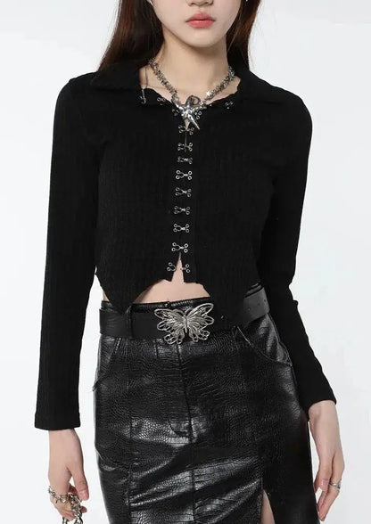 Cropped Fitted Sweater