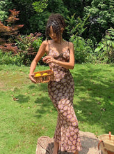 Load image into Gallery viewer, Flower Long Bodycon Dress
