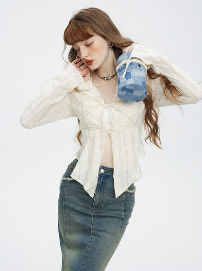Irregular Lace Shirt