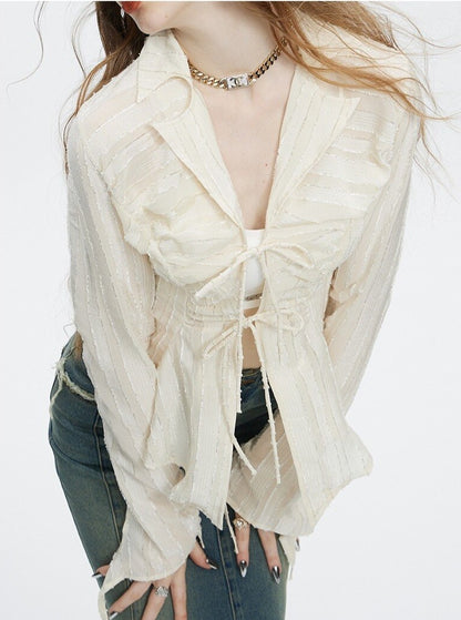 Irregular Lace Shirt