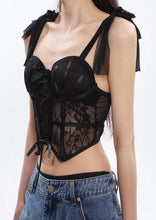 Load image into Gallery viewer, Black Lace Corset Top
