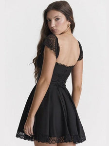 Ruffled Sleevless Corset Dress