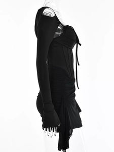 Spaghetti Strap Women's Sexy Black Dress
