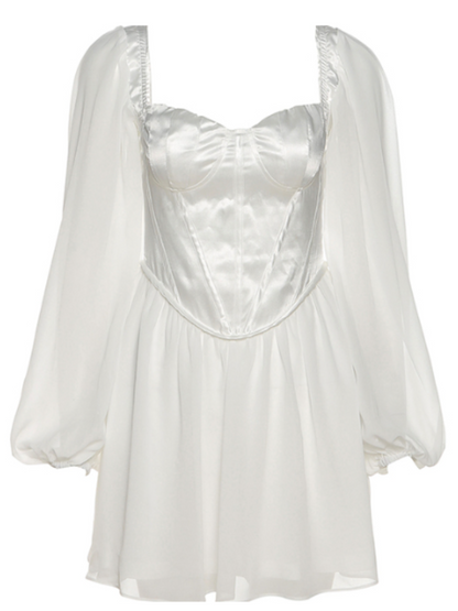 Lotus Leaf Sleeve Dress