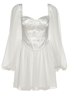 Lotus Leaf Sleeve Dress
