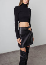 Load image into Gallery viewer, Leather Hollow Skirt
