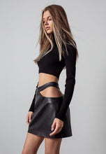 Load image into Gallery viewer, Leather Hollow Skirt
