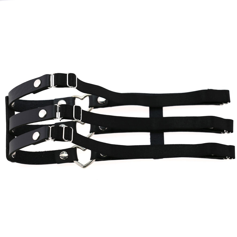 Triple Love Thigh Garter Belt - Vellarmi