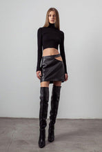 Load image into Gallery viewer, Leather Hollow Skirt
